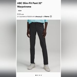 ABC Slim-Fit Pant 32" Warpstreme - Obsidian